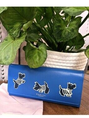 Radley London Blue Wallet with Dog Design